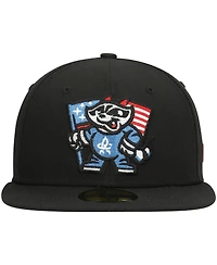 Men's New Era Black Rocket City Trash Pandas Authentic Collection Team Alternate 59FIFTY Fitted Hat