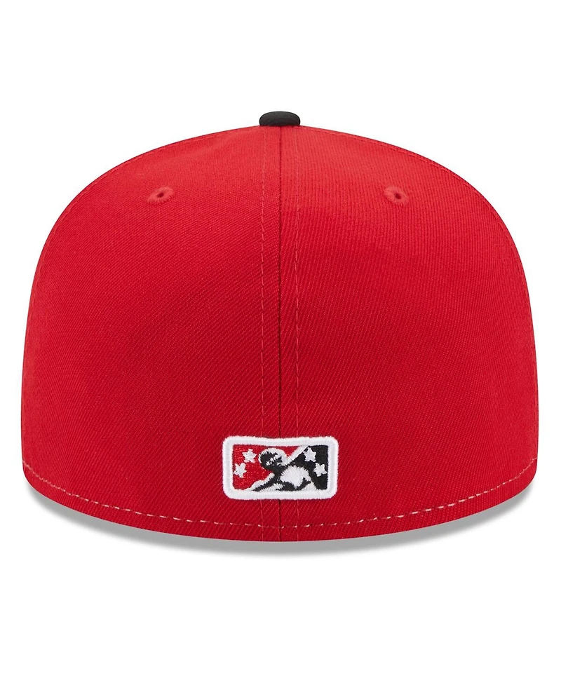 Men's New Era White Richmond Flying Squirrels Authentic Collection Alternate Logo 59FIFTY Fitted Hat