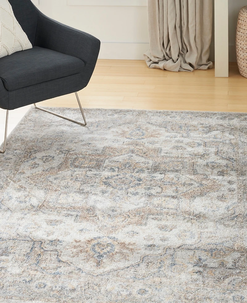 Nourison Home Astra Machine Washable ASW12 5'3" x 7' Area Rug