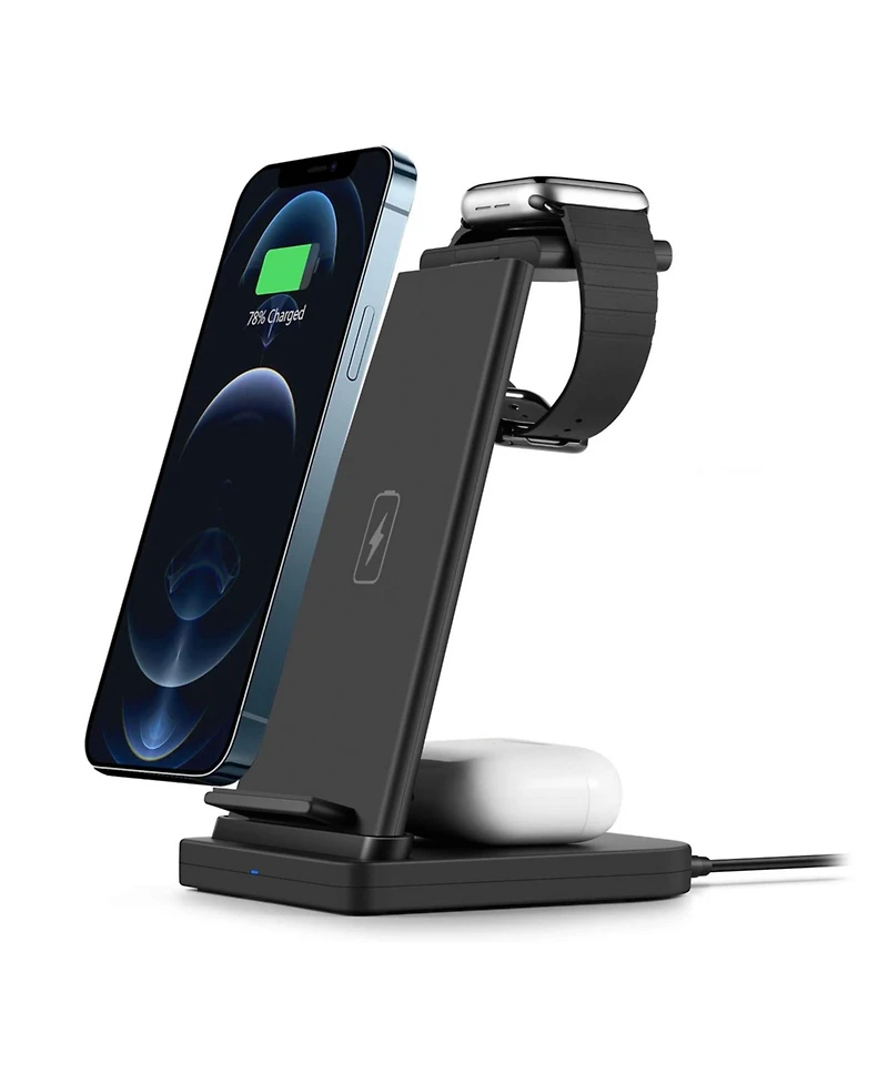 Trexonic 3 in 1 Fast Charge Charging Station in Black