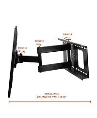 MegaMounts Full Motion Wall Mount for 32-70 Inch Displays