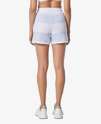 Andrew Marc Sport Women's Rugby Stripe Shorts
