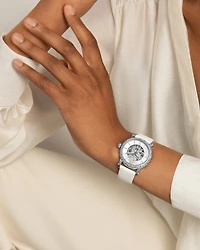 Porsamo Bleu Women's Liza Automatic Satin Covered Leather Band Watch 691ALIL