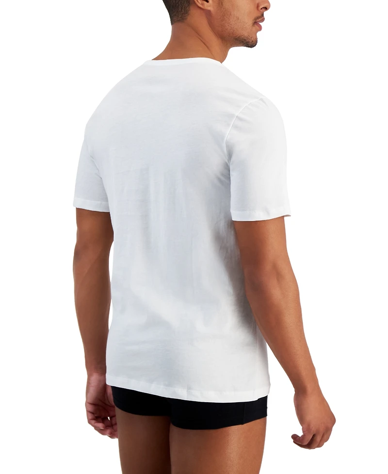 Boss by Hugo Men's 5-Pack Authentic Solid Cotton Undershirts