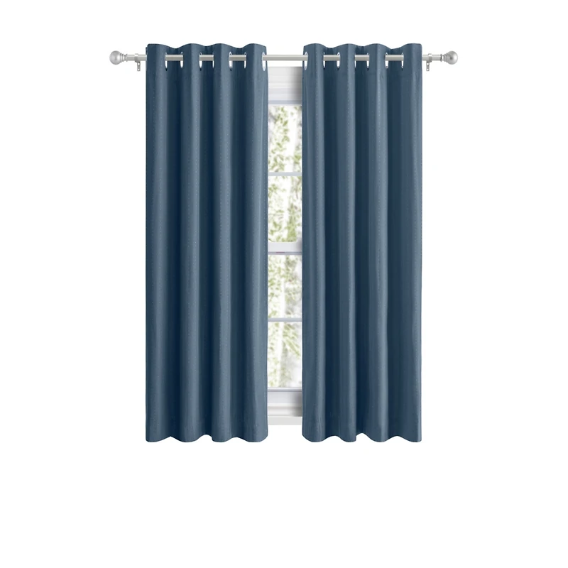 Ricardo Grand Pointe Grommet Curtain Panel w/Wand 54"W x 54"L