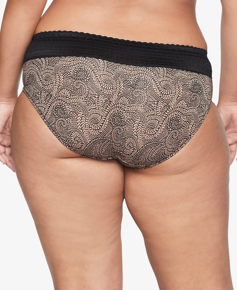 Warners No Pinching, Problems Dig-Free Comfort Waist with Lace Microfiber Hipster 5609J