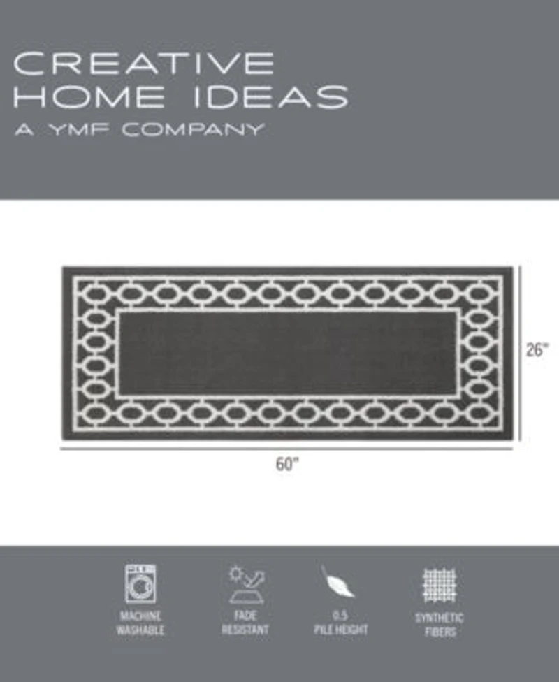 Jean Pierre Christine Trellis Border Tufted Runner Rugs