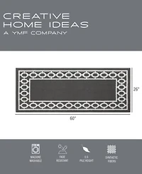 Jean Pierre Christine Trellis Border Tufted Runner Rugs