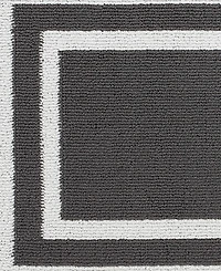 Jean Pierre Double Line Border Tufted - Machine Washable Runner Rug
