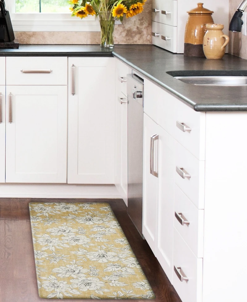 Laura Ashley Iris Wellness Mats, 17.5" x 48"