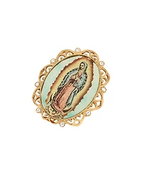 2028 Enamel Our Lady of Guadalupe Oval Pin