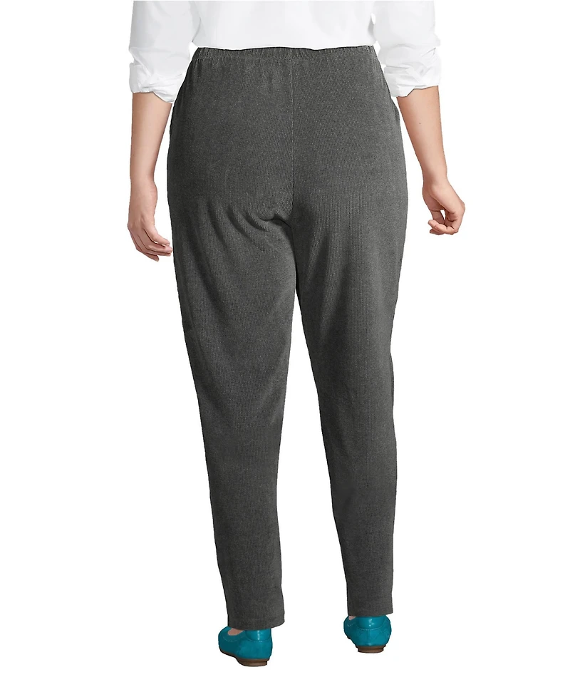 Lands' End Women's Sport Knit High Rise Corduroy Pants