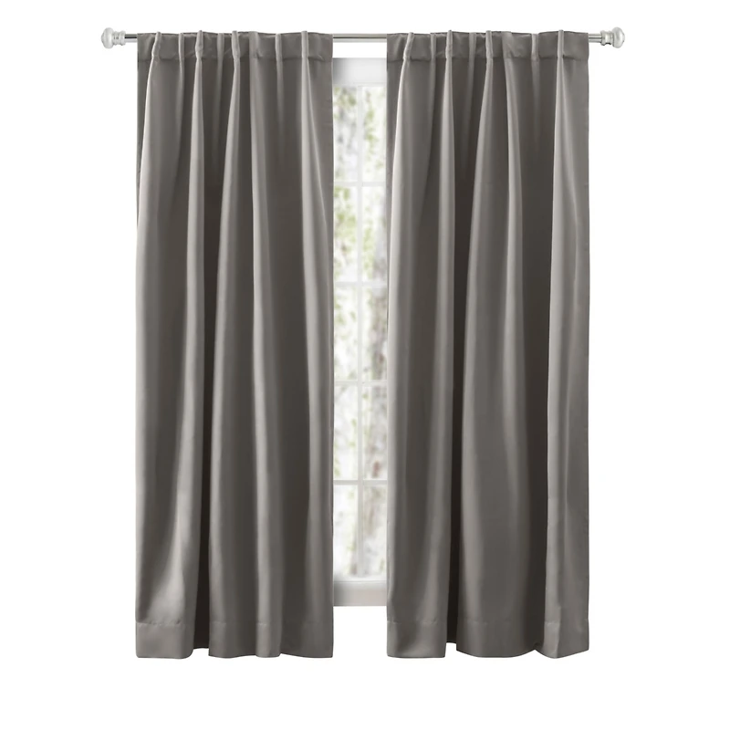 Ricardo Ultimate Black-Out 2-Way Pocket Curtain Panel 56"W x 72"L