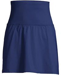Lands' End Women's Tummy Control Ultra High Waisted Modest Swim Skirt Bottoms