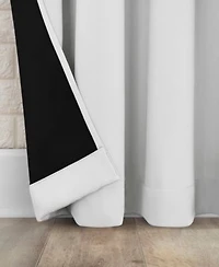 Sun Zero Bergen Theater Grade Extreme 100 Blackout Rod Pocket Single Curtain Panel Collection