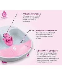 Pursonic Foot Spa Massager with Tea Tree Oil Foot Salt Scrub (Warming Function