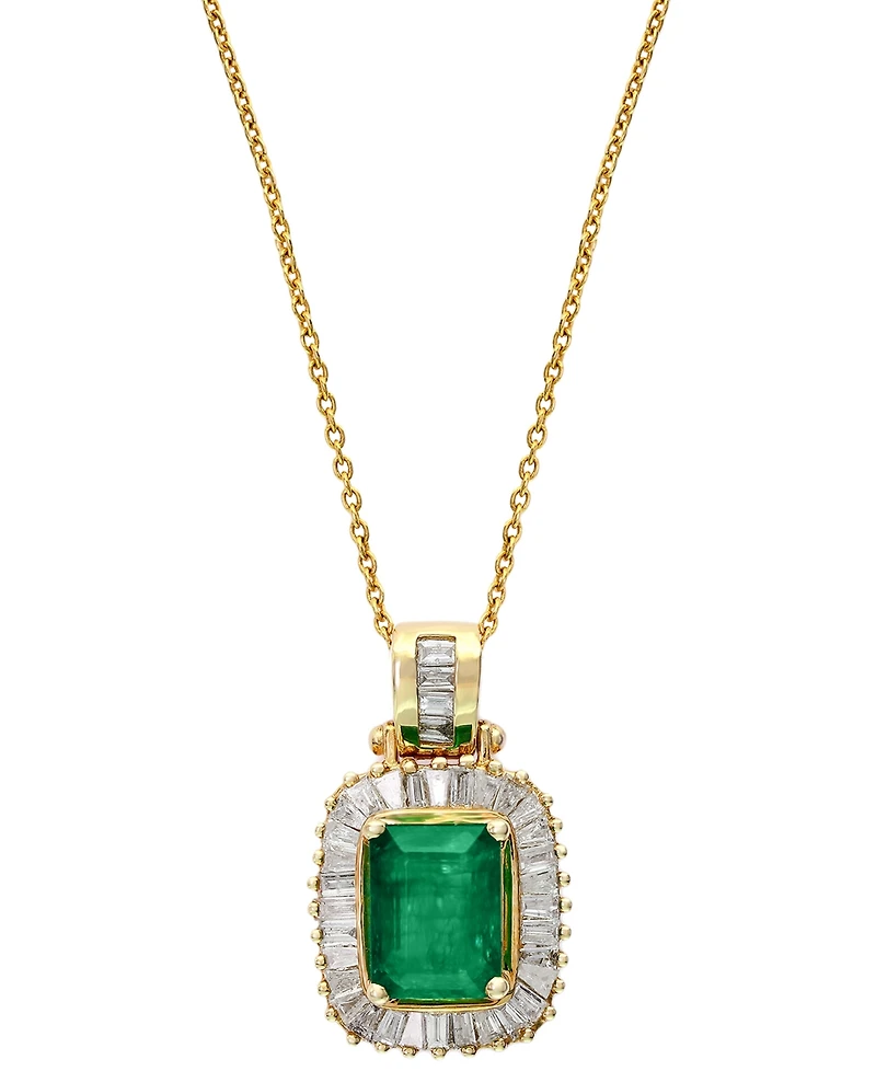 Effy Emerald (1-3/8 ct. t.w.) and Diamond (1/2 ct. t.w.) in 14k Gold