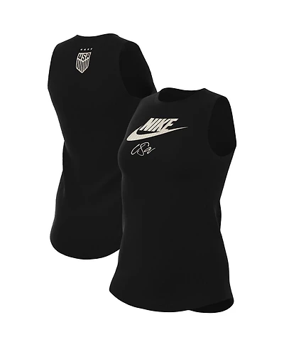 Women's Nike Black Uswnt Futura Tank Top