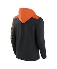 Men's Fanatics Black, Orange Phoenix Suns Skyhook Colorblock Full-Zip Hoodie