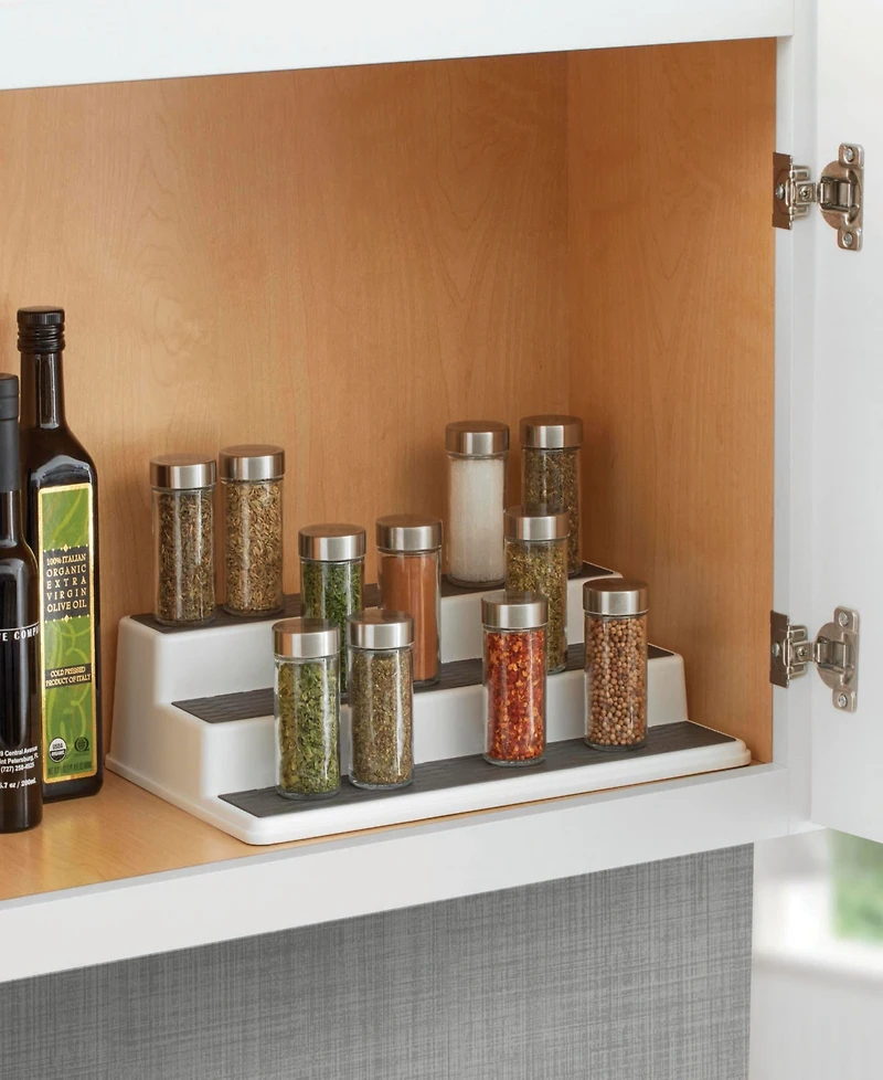 Copco 15" Non-Skid 3-Tier Spice Pantry Kitchen Cabinet Organizer