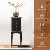 Costway Jewelry Cabinet Storage Chest Standing Organizer