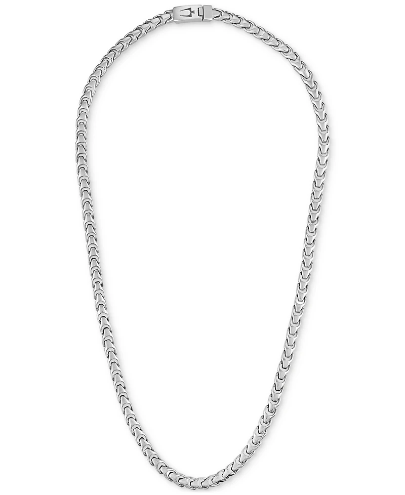Bulova Men's Link Chain 24" Necklace in Stainless Steel