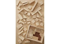Melissa & Doug Standard Unit Solid-Wood Building Blocks With Wooden Storage Tray (60 pcs)