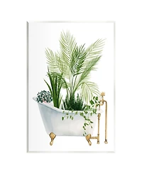 Stupell Industries Various Plants in Vintage-Like Tub Wall Plaque Art, 10" x 15"