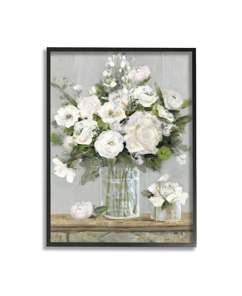 Stupell Industries Country Floral Scene Framed Giclee Art
