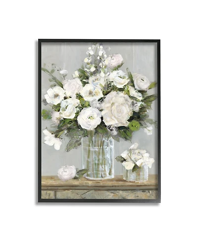 Stupell Industries Country Floral Scene Framed Giclee Art
