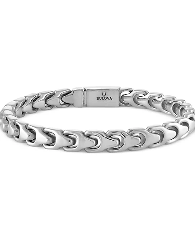 Bulova Men's Link Bracelet Stainless Steel