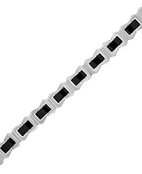 Bulova Men's Icon Black Ceramic Bracelet in Stainless Steel