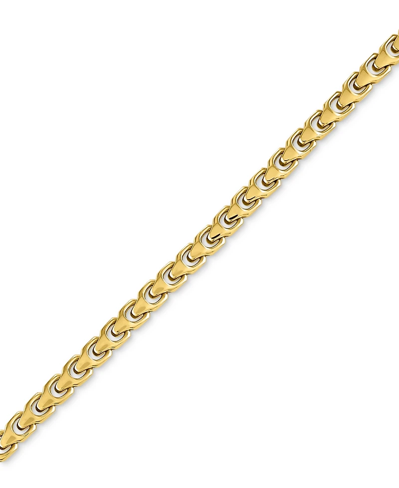 Bulova Men's Link Bracelet Gold-Plated Stainless Steel