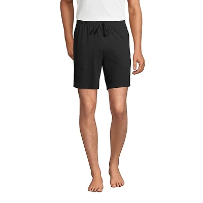 Lands' End Men's Big & Tall Knit Jersey Pajama Shorts