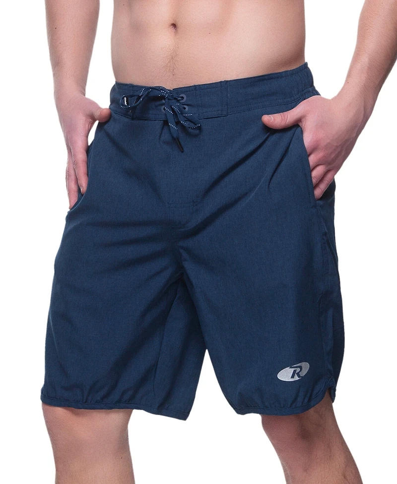 Rokka&Rolla Men's 9" Stretch Mesh Lined Swim Trunks, up to 2XL