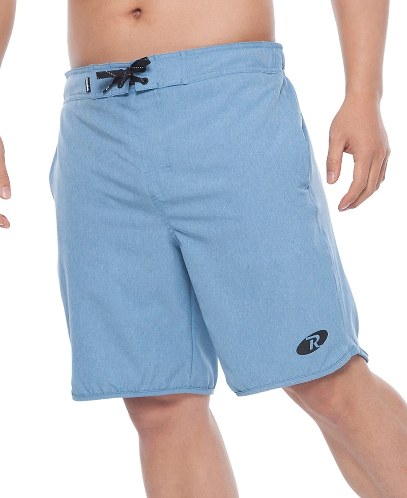 Rokka&Rolla Men's 9" Stretch Mesh Lined Swim Trunks, up to 2XL