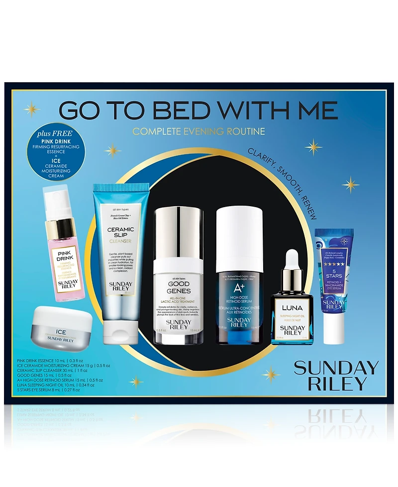 Sunday Riley 7-Pc. Go To Bed With Me Complete Evening Routine Skincare Set