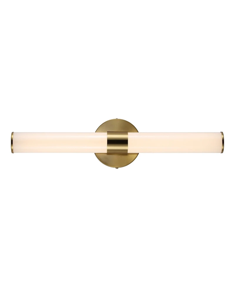 Brooks 20.13" 1-Light Industrial Mid-Century Iron Integrated Led Vanity Light