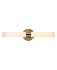 Brooks 20.13" 1-Light Industrial Mid-Century Iron Integrated Led Vanity Light