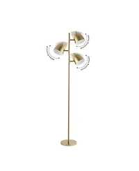 Billy 66.5" 3-Light Modern Contemporary Iron Led Floor Lamp