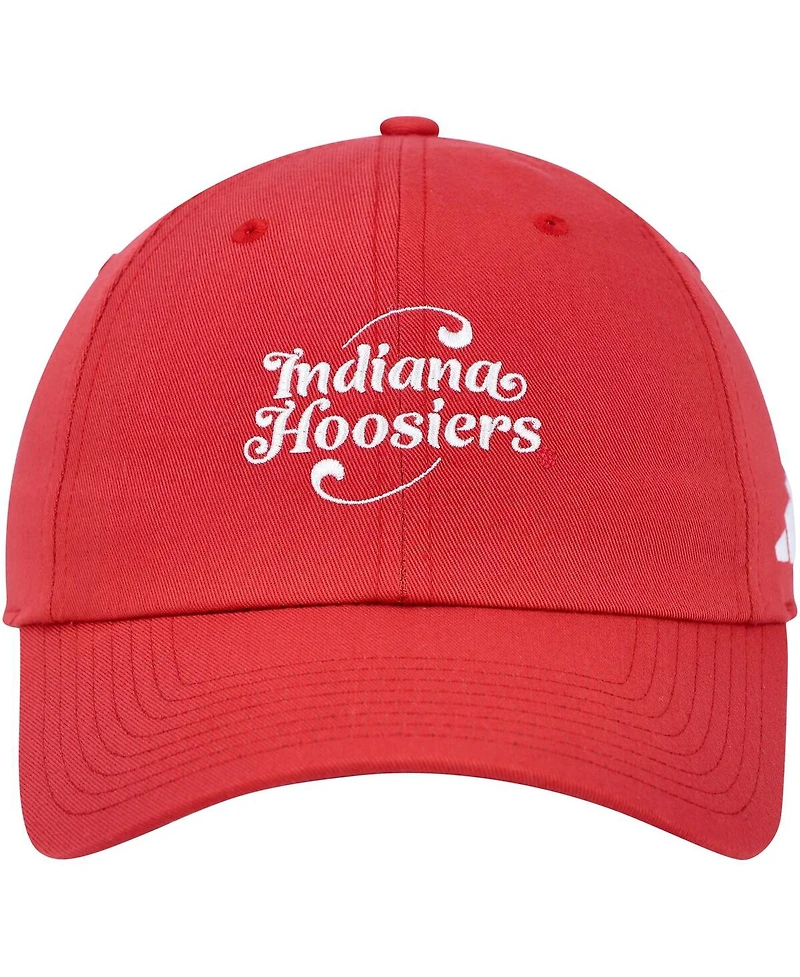 Men's adidas Crimson Indiana Hoosiers Slouch Adjustable Hat