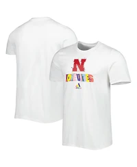 Men's adidas White Nebraska Huskers Pride Fresh T-shirt