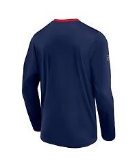 Men's Fanatics Navy Washington Capitals Authentic Pro Locker Room Long Sleeve T-shirt