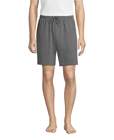 Lands' End Men's Big & Tall Knit Jersey Pajama Shorts