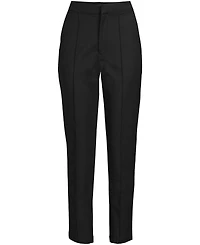 Lands' End Women's High Rise Bi Stretch Pintuck Pencil Ankle Pants