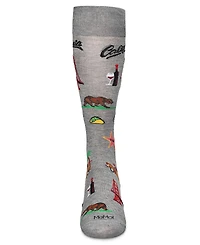 MeMoi Men's Destination Rayon from Bamboo Novelty Crew Socks