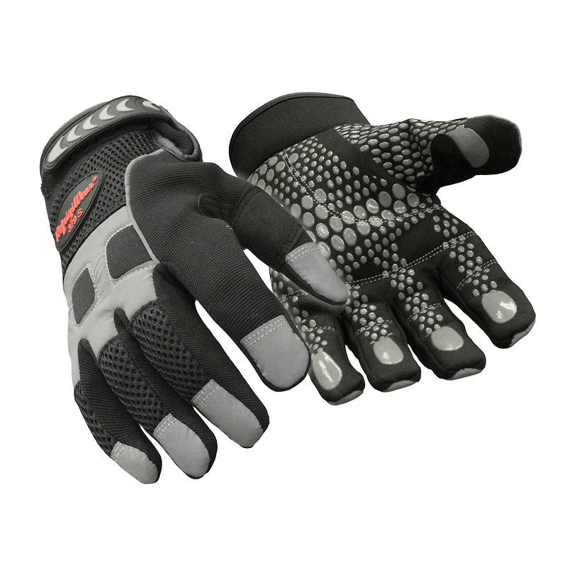 RefrigiWear Men's Insulated HiVis Super Grip Gloves - High-Visibility, Warm Work Gloves, Non-Slip Grip, Water-Resistant, Cold-Weather Protection