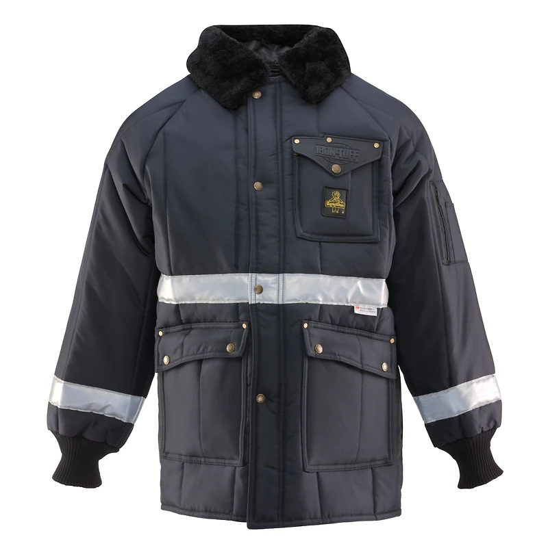 RefrigiWear Big & Tall Iron-Tuff Enhanced Visibility Reflective Siberian Workwear Jacket