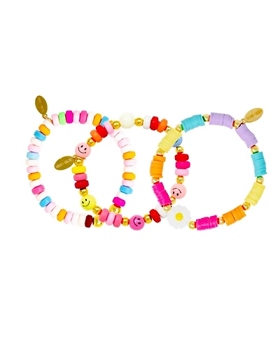 Zomi Gems Girls Daisies & Smiles Bracelet Set