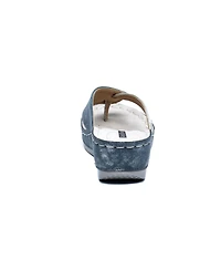 Gc Shoes Women's Dafni Thong Comfort Wedge Sandals